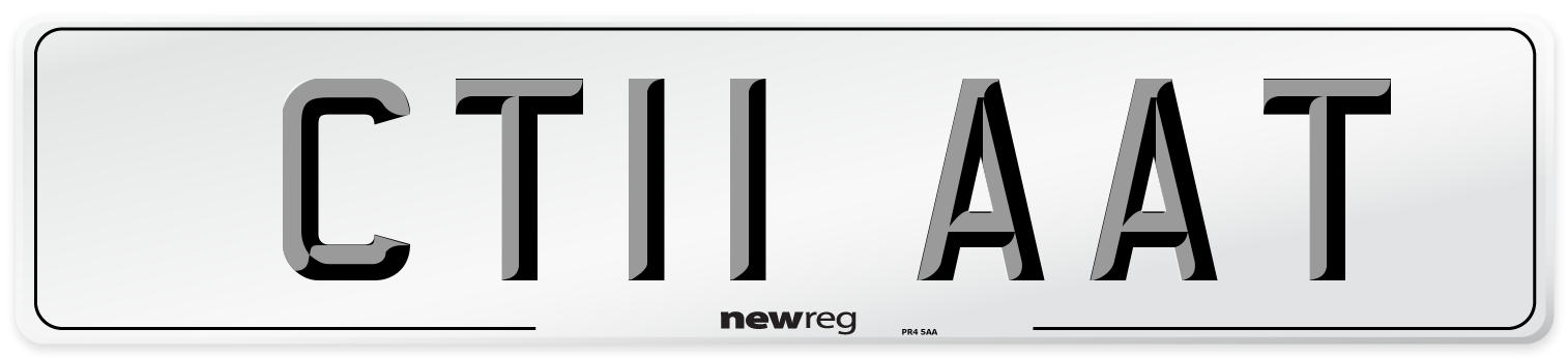 CT11 AAT Number Plate from New Reg